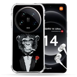 Coque Renforcée Pour Xiaomi 14 Ultra Decale Singe Mafia