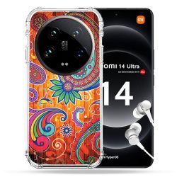 Coque Renforcée Pour Xiaomi 14 Ultra Fleur Psychedelic
