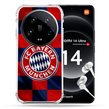 Coque Renforcée Pour Xiaomi 14 Ultra Foot Bayern Munich Carreaux