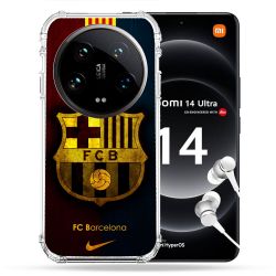 Coque Renforcée Pour Xiaomi 14 Ultra Foot FC Barcelone Vintage