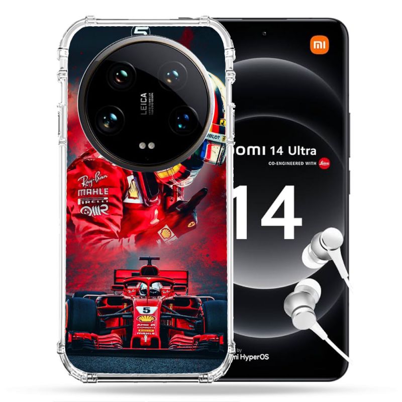 Coque Renforcée Pour Xiaomi 14 Ultra Formule 1 F1 Ferrari