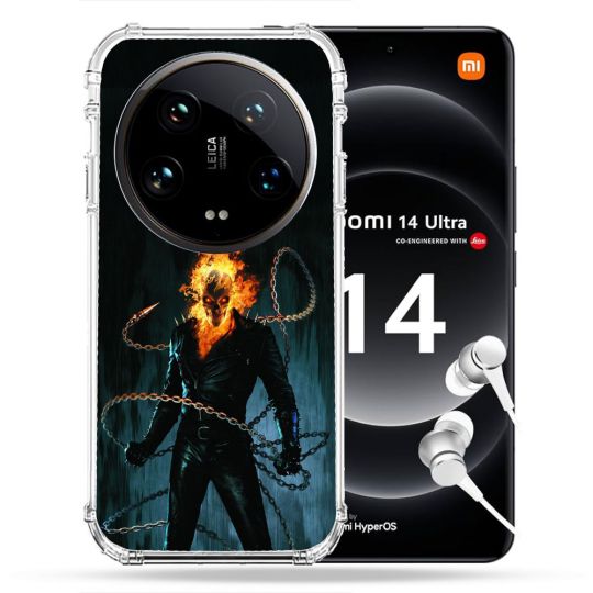 Coque Renforcée Pour Xiaomi 14 Ultra Ghost Rider