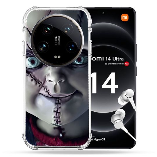 Coque Renforcée Pour Xiaomi 14 Ultra Horreur Chucky Cicatrice