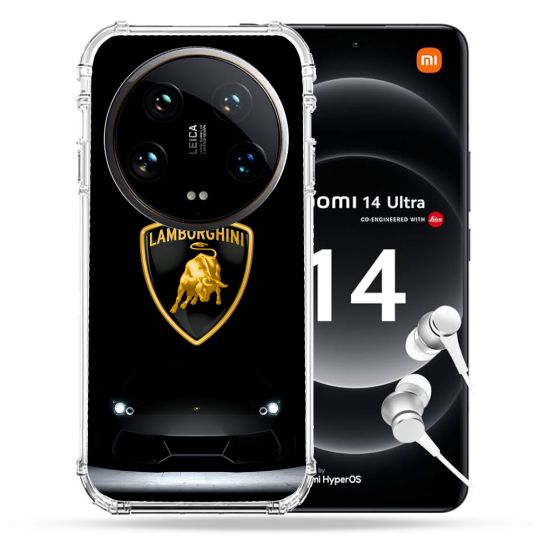Coque Renforcée Pour Xiaomi 14 Ultra Lamborghini Noir