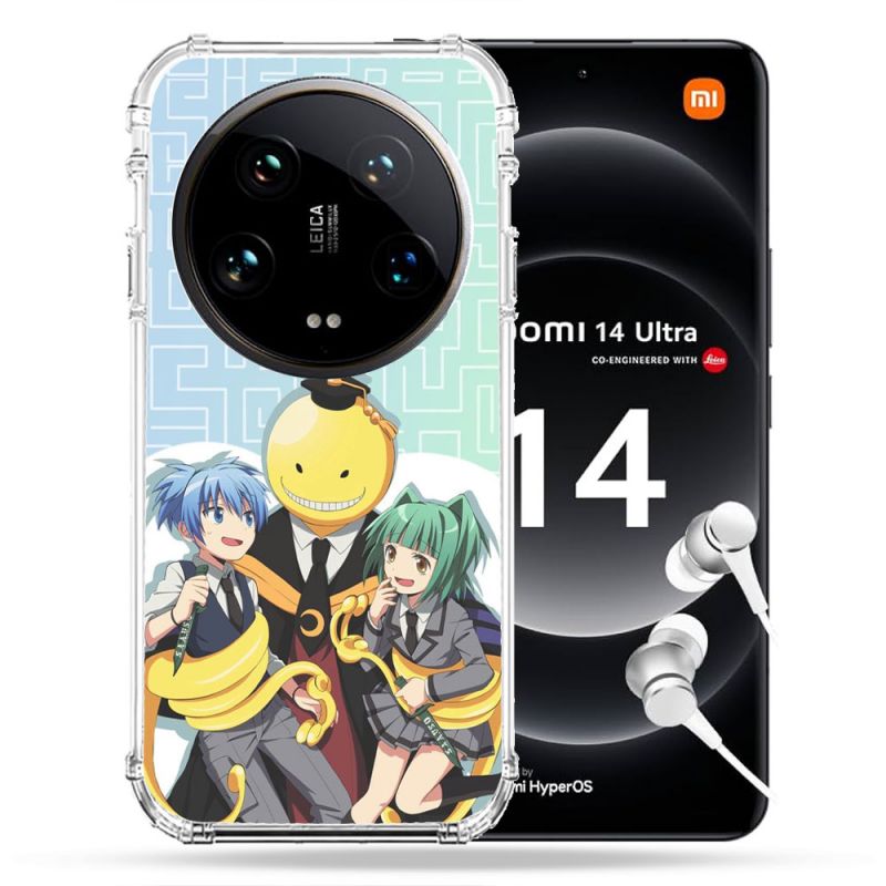 Coque Renforcée Pour Xiaomi 14 Ultra Manga Assassination Classroom Kuro Trio