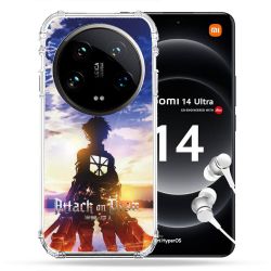 Coque Renforcée Pour Xiaomi 14 Ultra Manga Attaque Titans Soleil