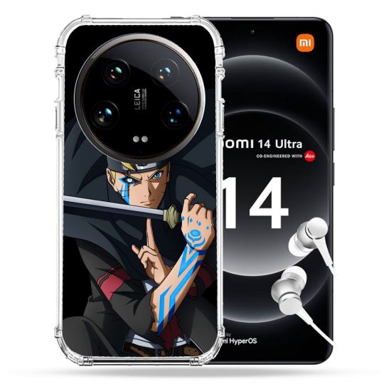 Coque Renforcée Pour Xiaomi 14 Ultra Manga Boruto Tatouage