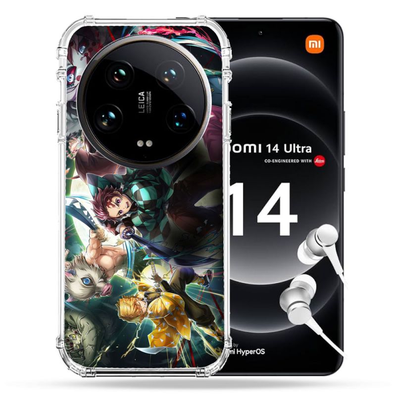 Coque Renforcée Pour Xiaomi 14 Ultra Manga Demon Slayer Groupe