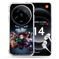 Coque Renforcée Pour Xiaomi 14 Ultra Manga Demon Slayer Noir
