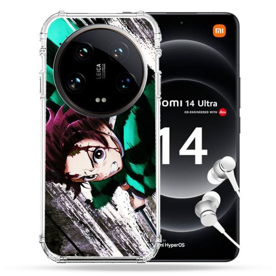 Coque Renforcée Pour Xiaomi 14 Ultra Manga Demon Slayer Tanjiro