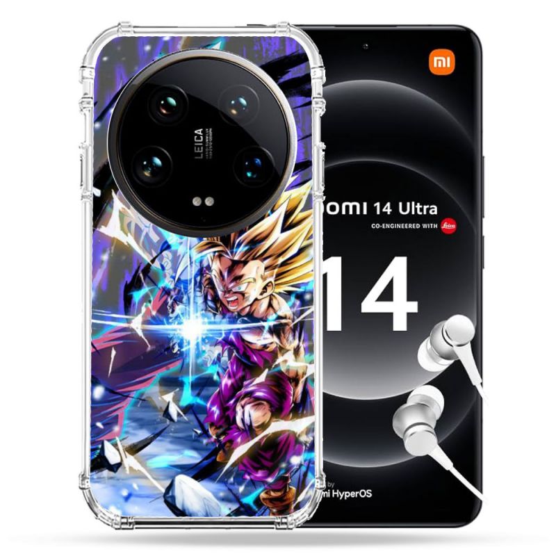 Coque Renforcée Pour Xiaomi 14 Ultra Manga Dragon Ball Sangohan Duo