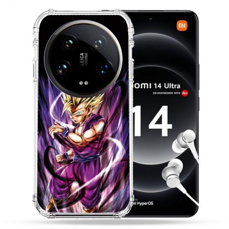 Coque Renforcée Pour Xiaomi 14 Ultra Manga Dragon Ball Sangohan Violet