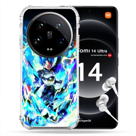 Coque Renforcée Pour Xiaomi 14 Ultra Manga Dragon Ball Vegeta Bleu