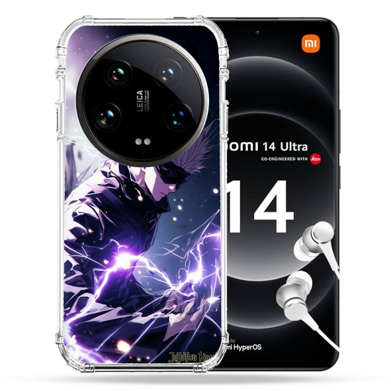 Coque Renforcée Pour Xiaomi 14 Ultra Manga Jujutsu Kaisen Gojo Saturo