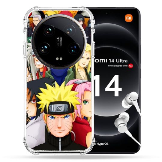 Coque Renforcée Pour Xiaomi 14 Ultra Manga Naruto Team