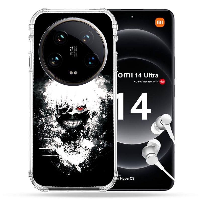 Coque Renforcée Pour Xiaomi 14 Ultra Manga Tokyo Ghoul Kaneki Tag