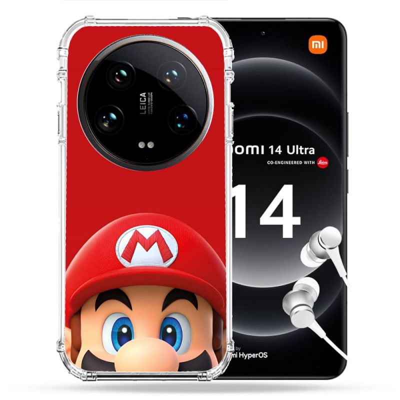 Coque Renforcée Pour Xiaomi 14 Ultra Mario Rouge