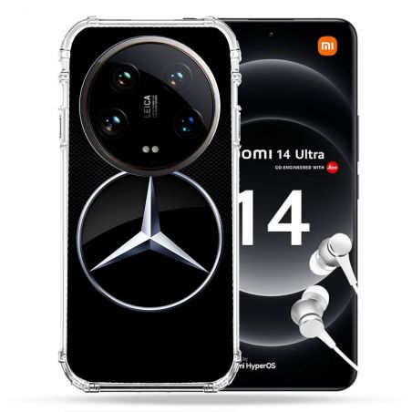 Coque Renforcée Pour Xiaomi 14 Ultra Mercedes Carbone