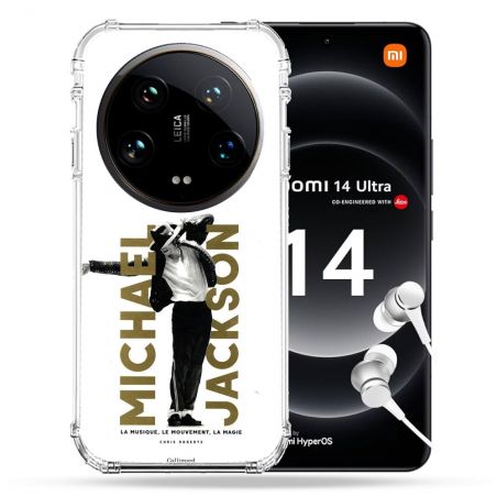 Coque Renforcée Pour Xiaomi 14 Ultra Michael Jackson Blanc