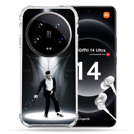 Coque Renforcée Pour Xiaomi 14 Ultra Michael Jackson Noir
