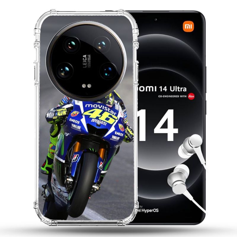 Coque Renforcée Pour Xiaomi 14 Ultra Moto Course GP Wheeling 46