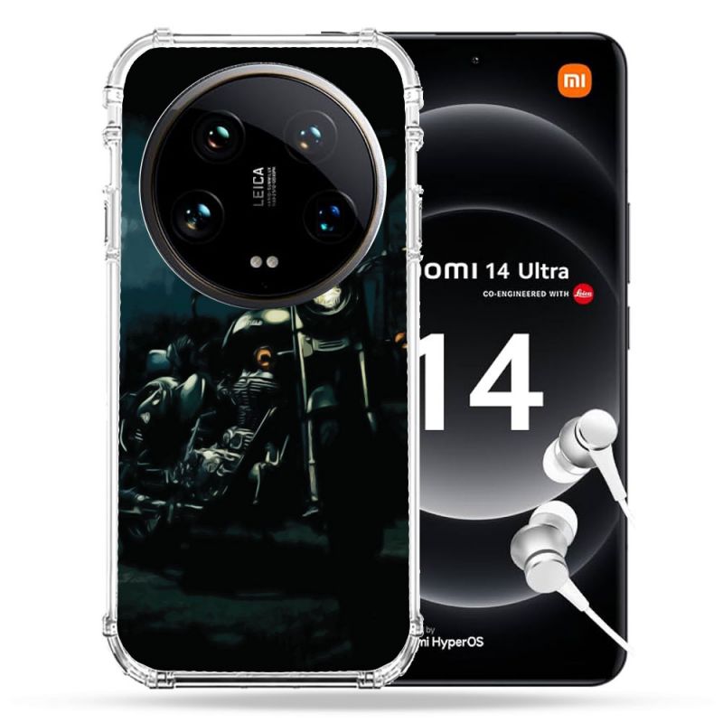 Coque Renforcée Pour Xiaomi 14 Ultra Moto Harley Vintage