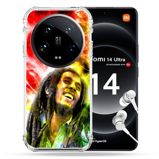 Coque Renforcée Pour Xiaomi 14 Ultra Musique Bob Marley Color