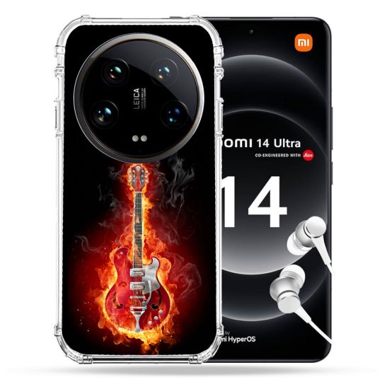 Coque Renforcée Pour Xiaomi 14 Ultra Musique Guitare Electrique