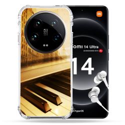 Coque Renforcée Pour Xiaomi 14 Ultra Musique Piano Retro