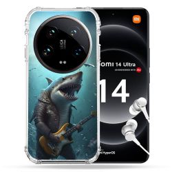 Coque Renforcée Pour Xiaomi 14 Ultra Musique Rock Requin