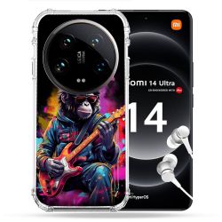 Coque Renforcée Pour Xiaomi 14 Ultra Musique Rock Singe