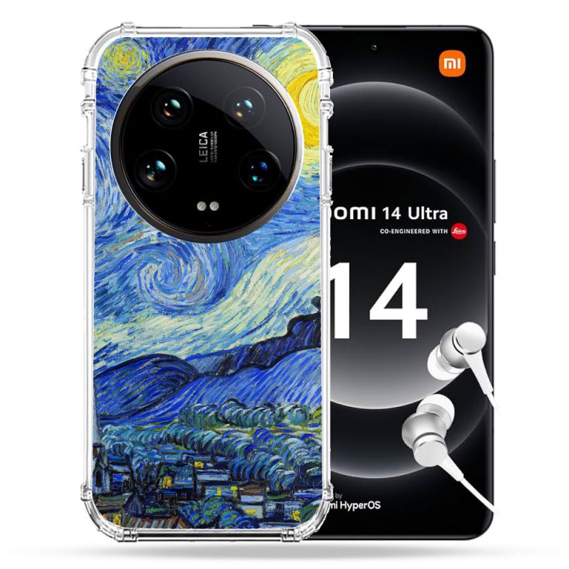 Coque Renforcée Pour Xiaomi 14 Ultra Peinture La nuit étoilée