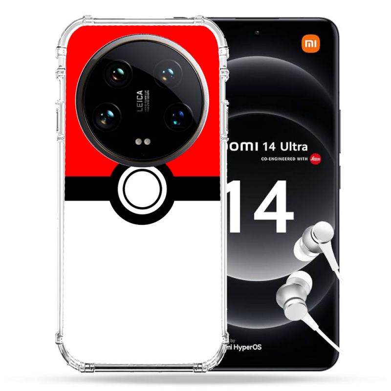Coque Renforcée Pour Xiaomi 14 Ultra Pokemon Pokeball