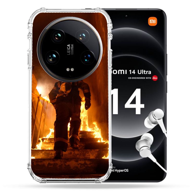 Coque Renforcée Pour Xiaomi 14 Ultra Pompier Escalier