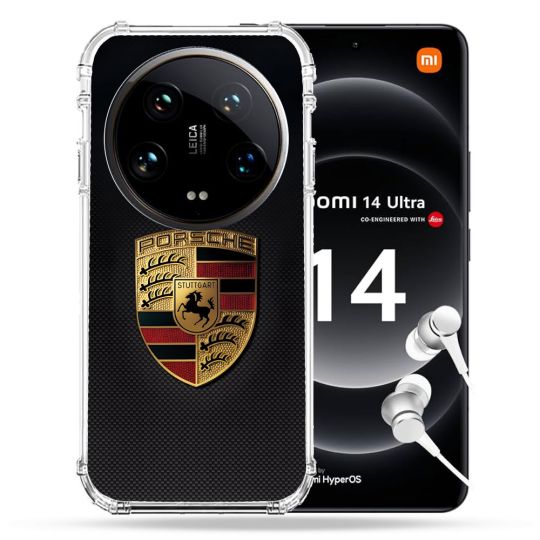 Coque Renforcée Pour Xiaomi 14 Ultra Porsche Carbone