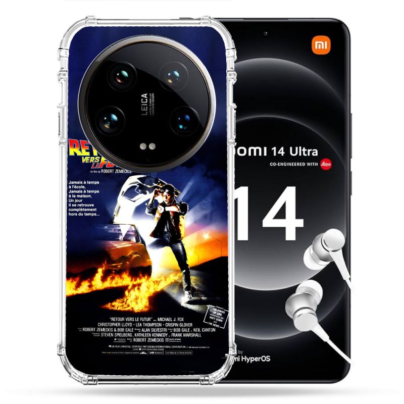 Coque Renforcée Pour Xiaomi 14 Ultra Retour Vers Le Futur Affiche