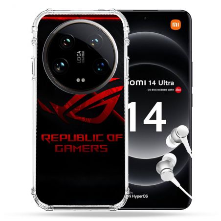 Coque Renforcée Pour Xiaomi 14 Ultra ROG Rouge