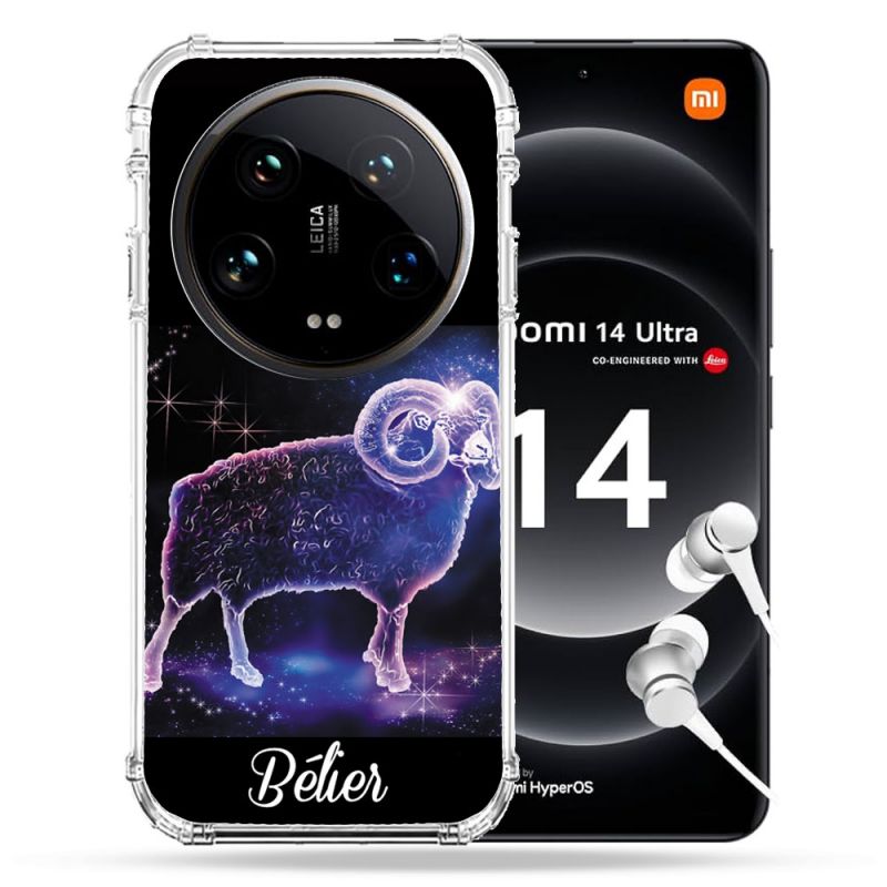 Coque Renforcée Pour Xiaomi 14 Ultra Signe Zodiaque 2 Bélier