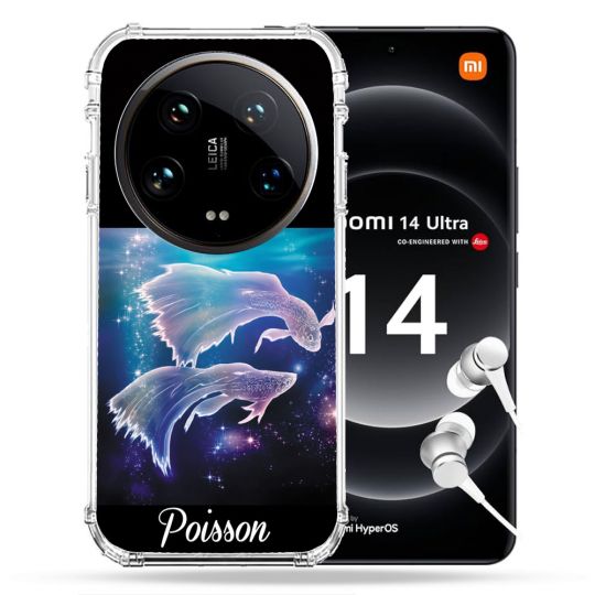 Coque Renforcée Pour Xiaomi 14 Ultra Signe Zodiaque 2 Poisson