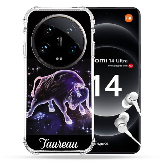 Coque Renforcée Pour Xiaomi 14 Ultra Signe Zodiaque 2 Taureau