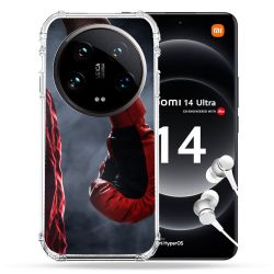 Coque Renforcée Pour Xiaomi 14 Ultra Sport Boxe Gant Rouge