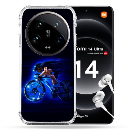Coque Renforcée Pour Xiaomi 14 Ultra Sport Cyclisme Bleu