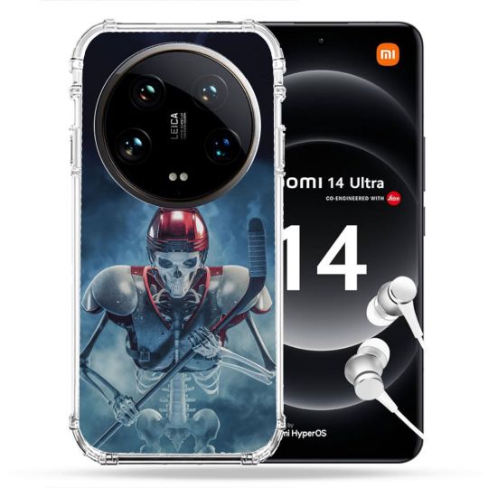 Coque Renforcée Pour Xiaomi 14 Ultra Sport Hockey Squelette