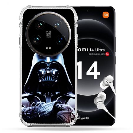 Coque Renforcée Pour Xiaomi 14 Ultra Star Wars - Dark Vador Noir