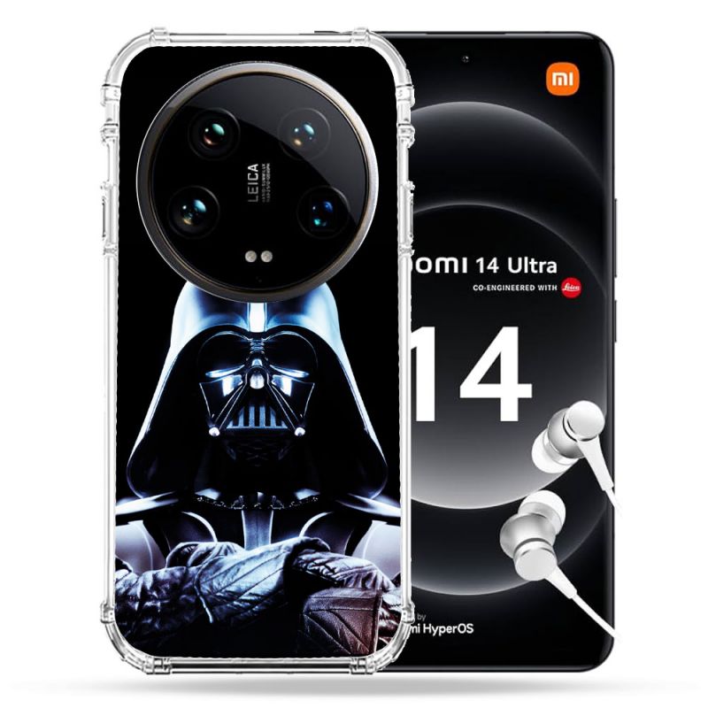 Coque Renforcée Pour Xiaomi 14 Ultra Star Wars - Dark Vador Noir