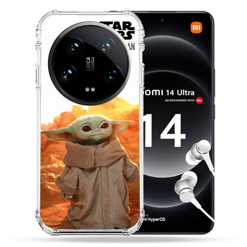 Coque Renforcée Pour Xiaomi 14 Ultra Star Wars - Yoda bebe soleil