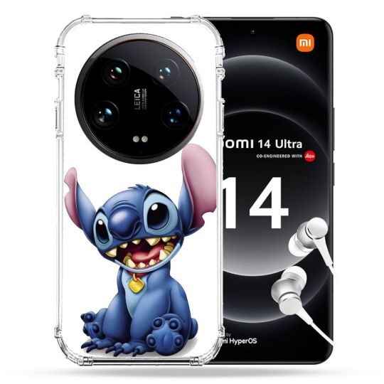 Coque Renforcée Pour Xiaomi 14 Ultra Stitch Blanc