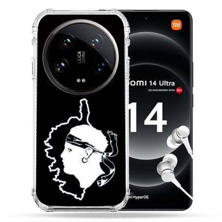 Coque Renforcée Pour Xiaomi 14 Ultra Voyage Corse Noir