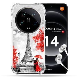 Coque Renforcée Pour Xiaomi 14 Ultra Voyage France Paris Rouge