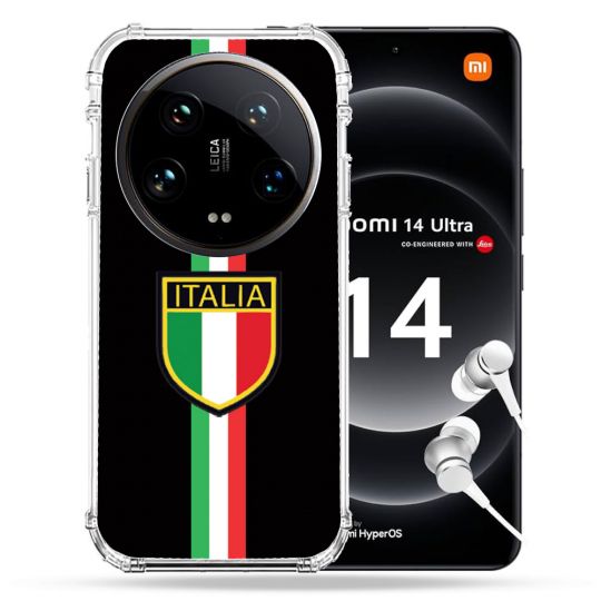 Coque Renforcée Pour Xiaomi 14 Ultra Voyage Italie 3 Noir